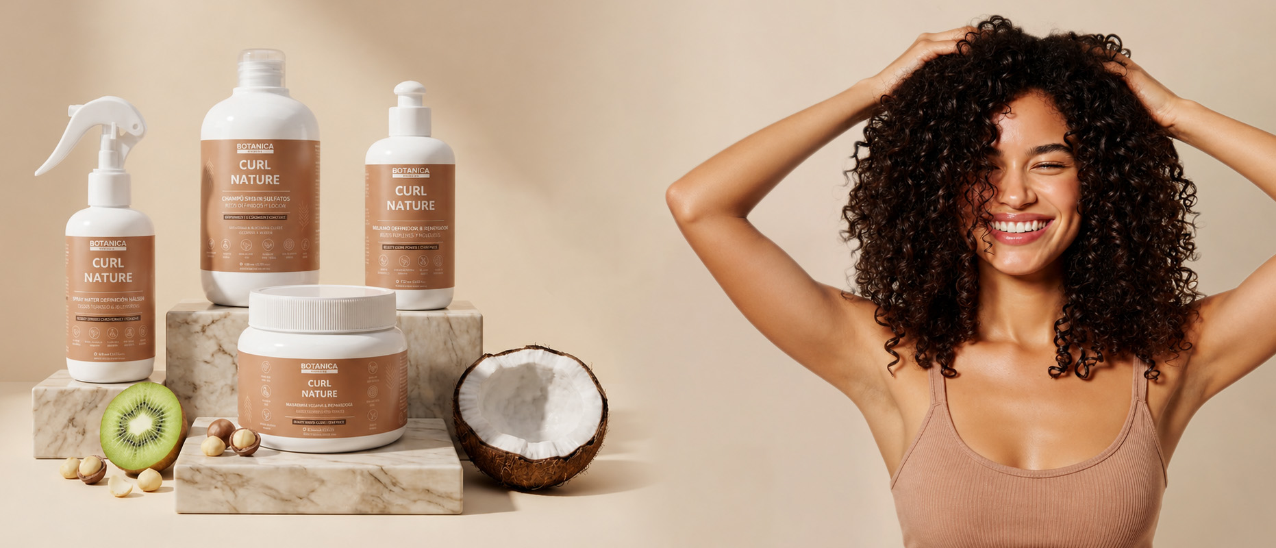 Método curly Curl Nature de Botanica Beauty