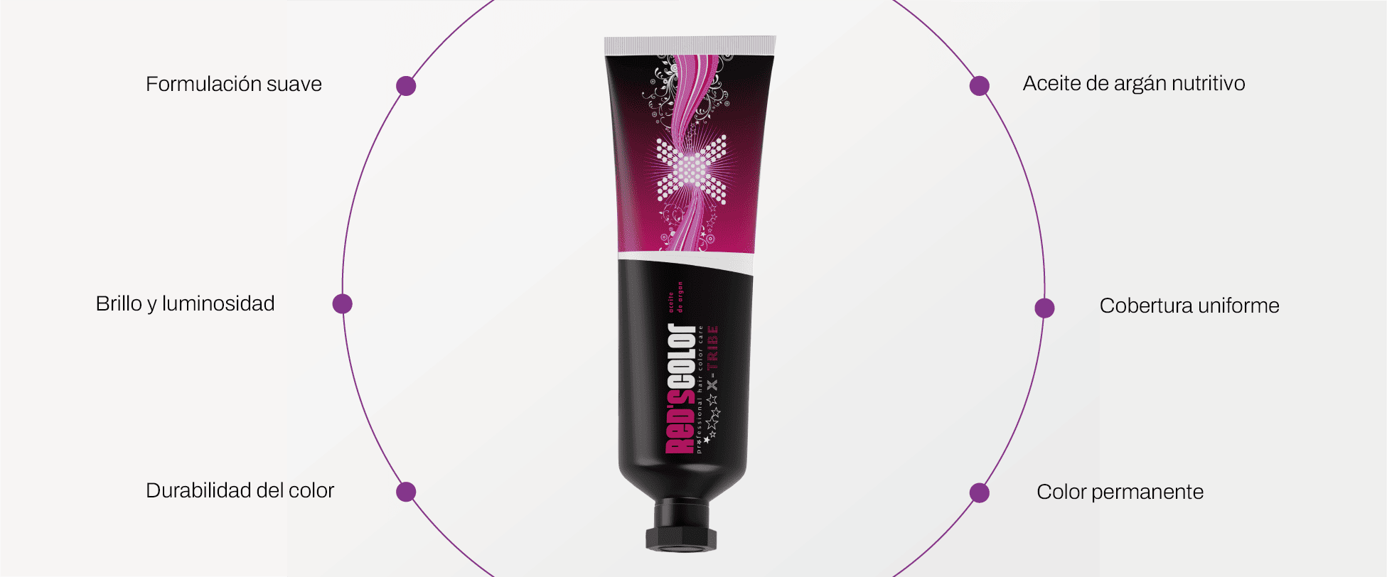 tinte de cabello profesional Red´s Color Argan