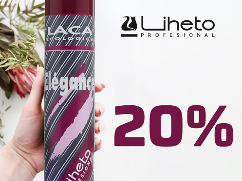 Laca Elegance promoción 20% de descuento