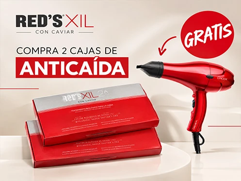 Tratamiento anticaída RED'S XIL con caviar y secador de pelo de regalo