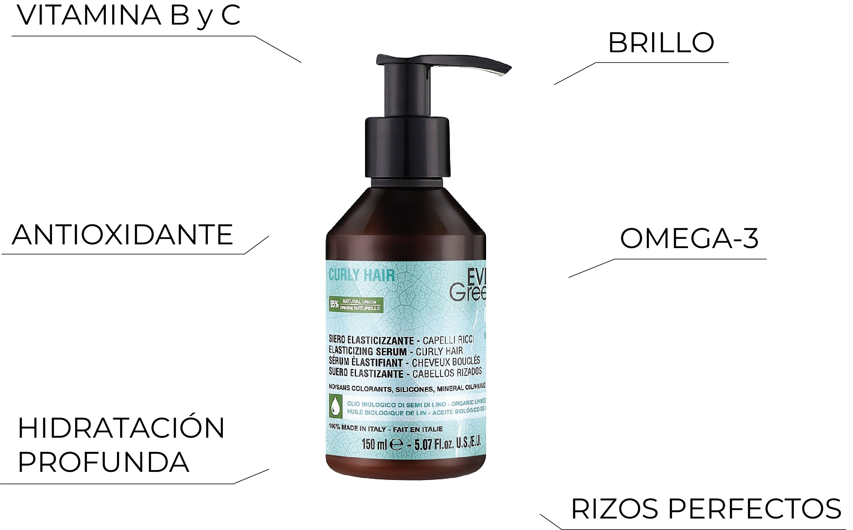 Serum Every Green Curly para cabello rizado